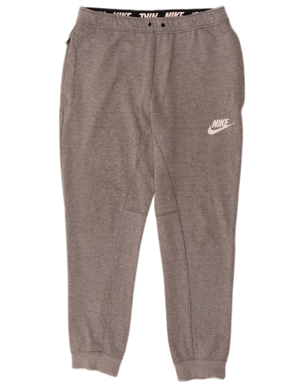 NIKE Pantalon de survêtement pour homme Pantalon de jogging Petit Gris Coton