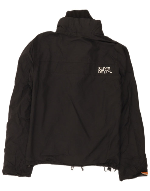 Superdry Veste de Pluie Graphique Fille 11-12 Ans Large Noir Nylon