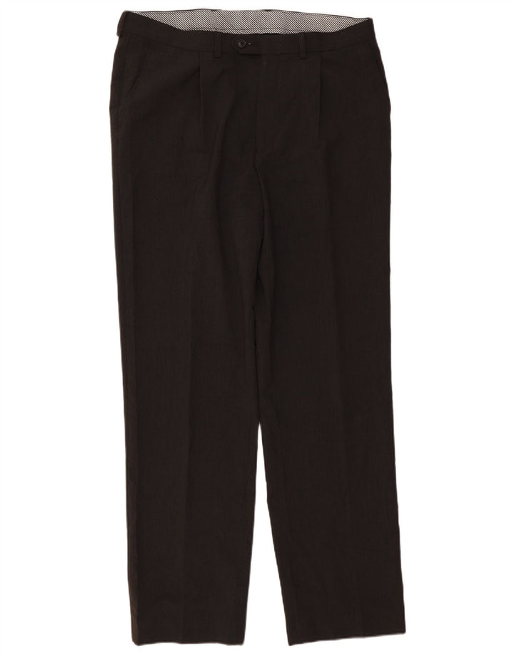 Marks & Spencer Pantalon de costume pour homme W36 L33 Gris Polyester