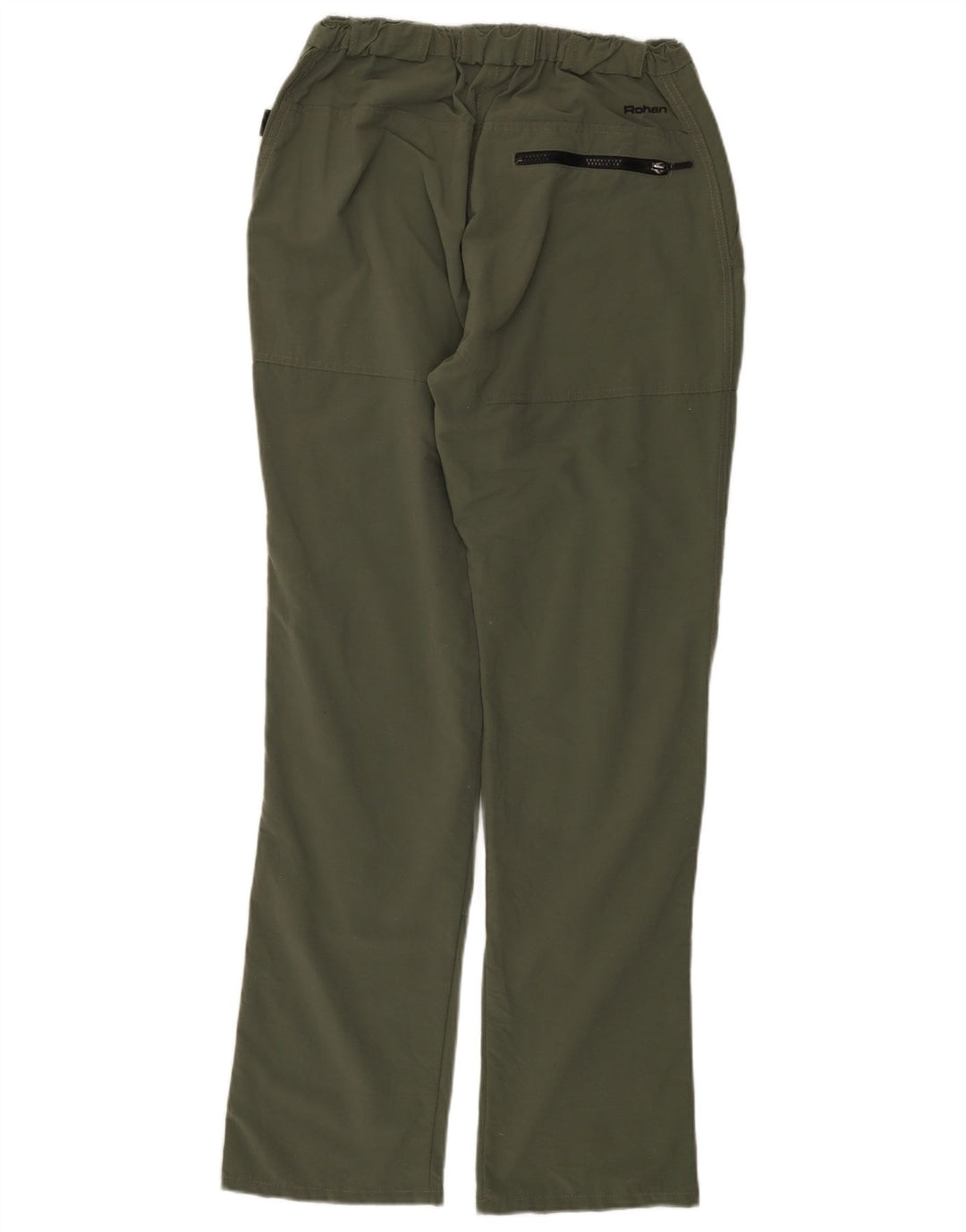 ROHAN Pantalon Chino Droit Femme Moyen W28 L33 Vert Polyamide