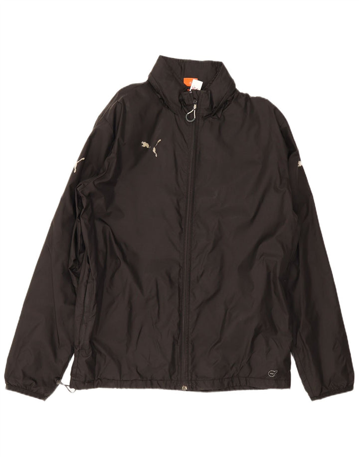 Puma Veste de survêtement pour homme en nylon noir Taille L