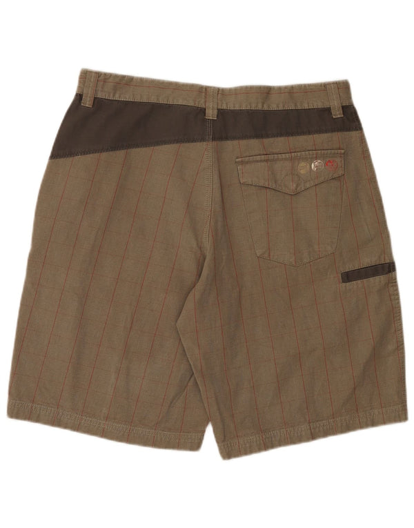 Nike Short cargo pour homme Medium W32 en coton à carreaux beige