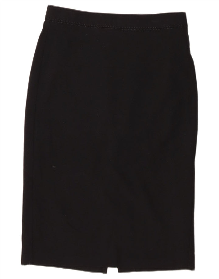 Marks & Spencer Jupe crayon pour femme UK 10 Small W28 Noir Polyester