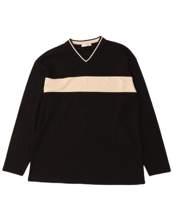 Marks & Spencer Haut St. Michael à manches longues pour homme Noir Large Colorblock