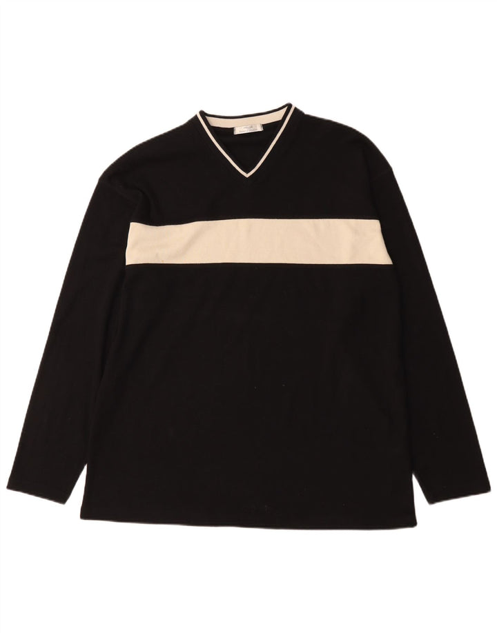 Marks & Spencer Haut St. Michael à manches longues pour homme Noir Large Colorblock