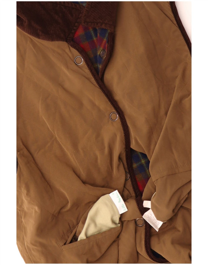 Ulla Popken Gilet réversible pour femme UK 20 2XL Marron Laine