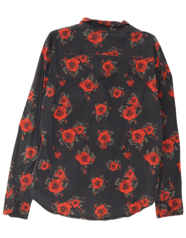 Guess Chemise Homme Noir Moyen Coton Floral
