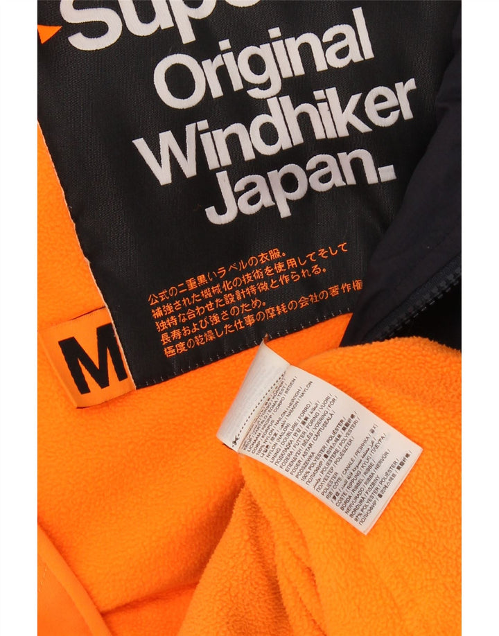 SUPERDRY Gilet rembourré à capuche Windhiker pour homme UK 38 Bleu marine moyen Nylon