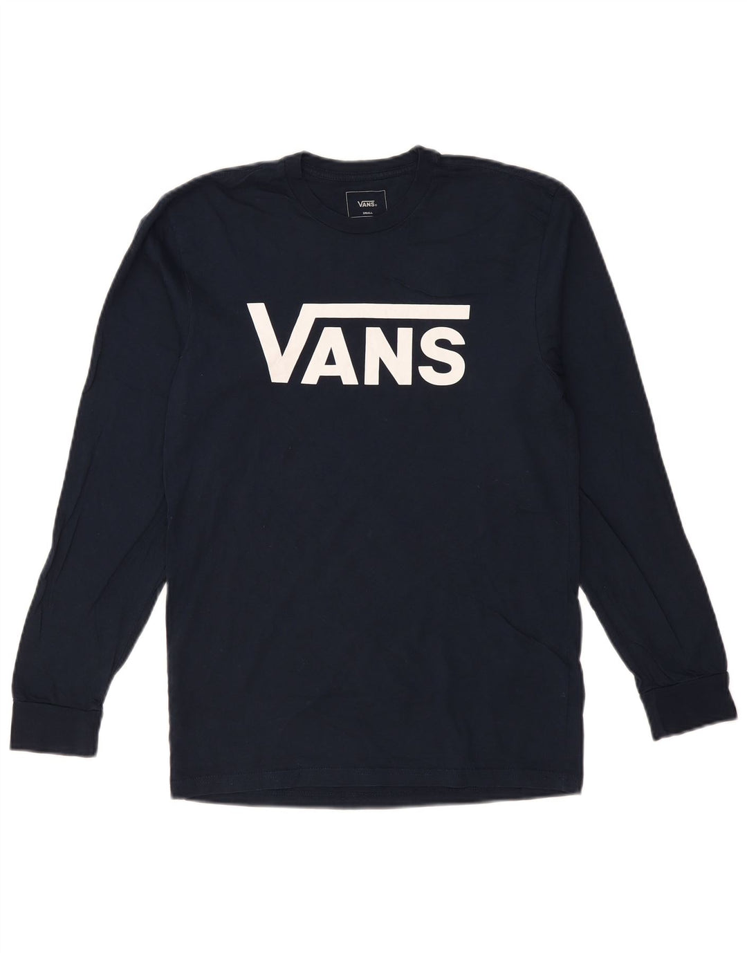 VANS Haut graphique coupe classique à manches longues pour homme en coton bleu marine