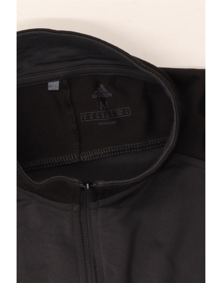 ADIDAS Mens Zip Neck Pullover Tracksuit Top Medium Grey Colourblock Vintage Adidas and Second-Hand Adidas from Messina Hembry 