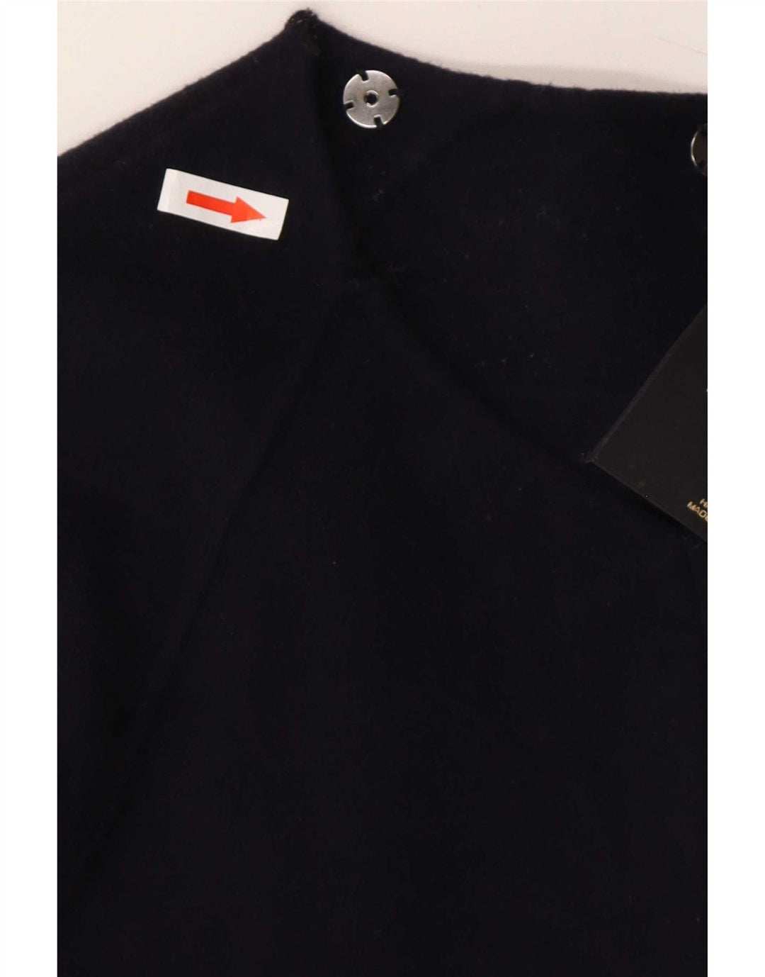 Massimo Dutti Veste Bomber Femme UK 16 Grande Laine Bleu Marine