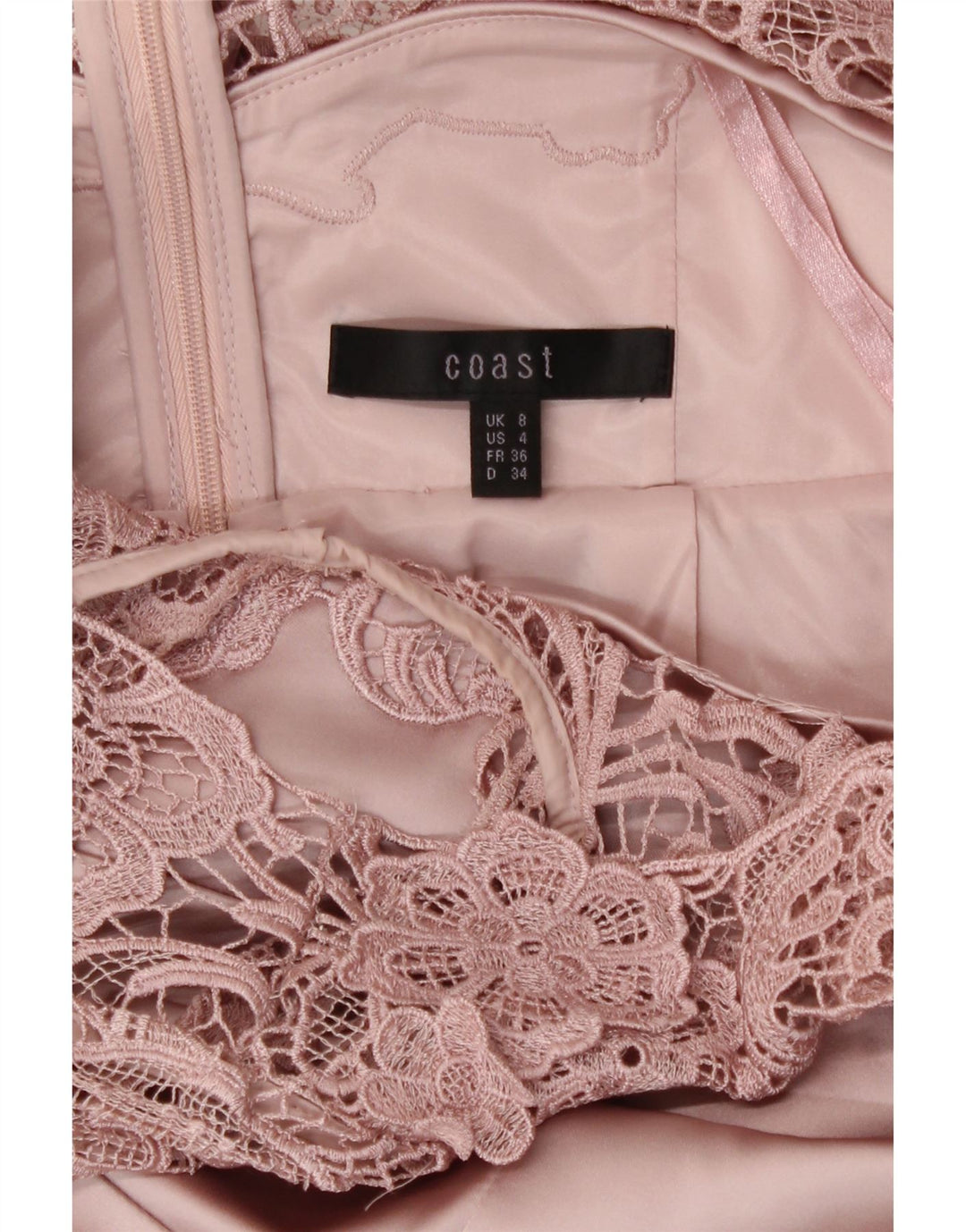 Coast Robe fourreau pour femme UK 8 Petit Rose Polyester