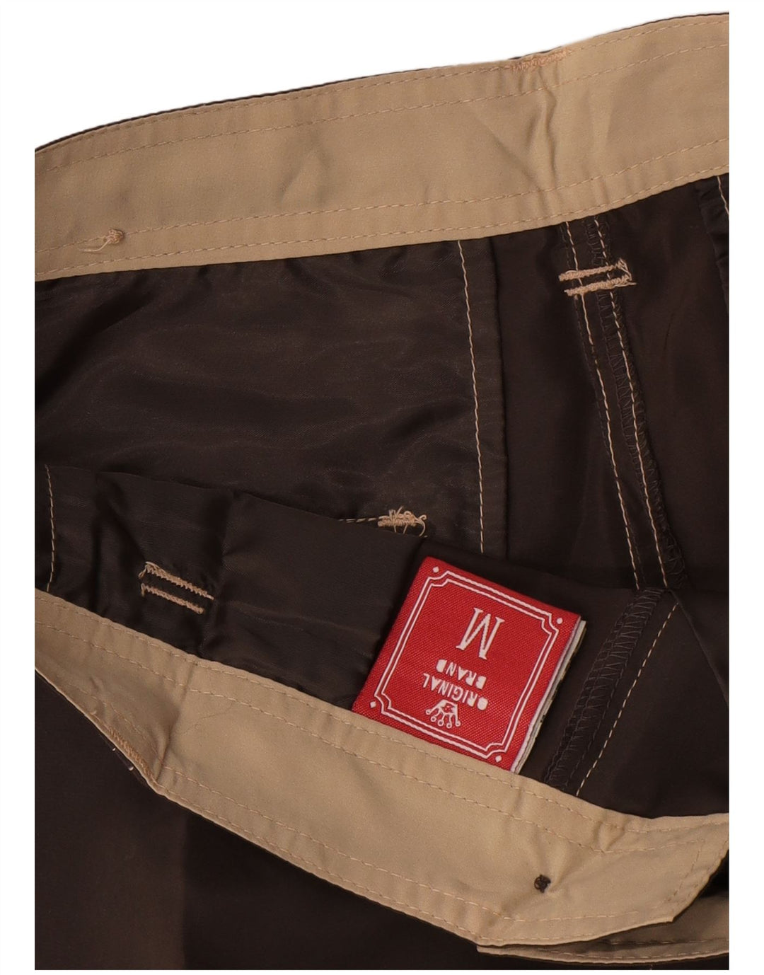 Short Cargo Vintage Homme Moyen W30 Noir Polyester