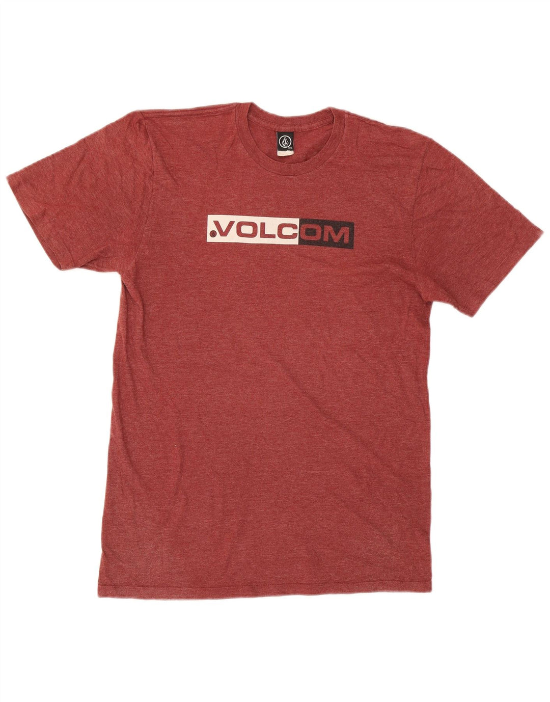VOLCOM T-Shirt Graphique Homme Rouge Moyen Coton