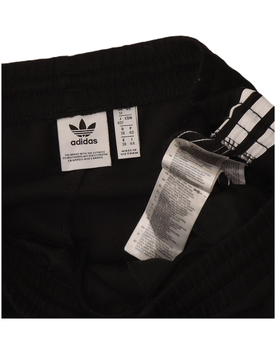 Adidas Pantalon de survêtement pour femme UK 12 Medium Noir Polyester