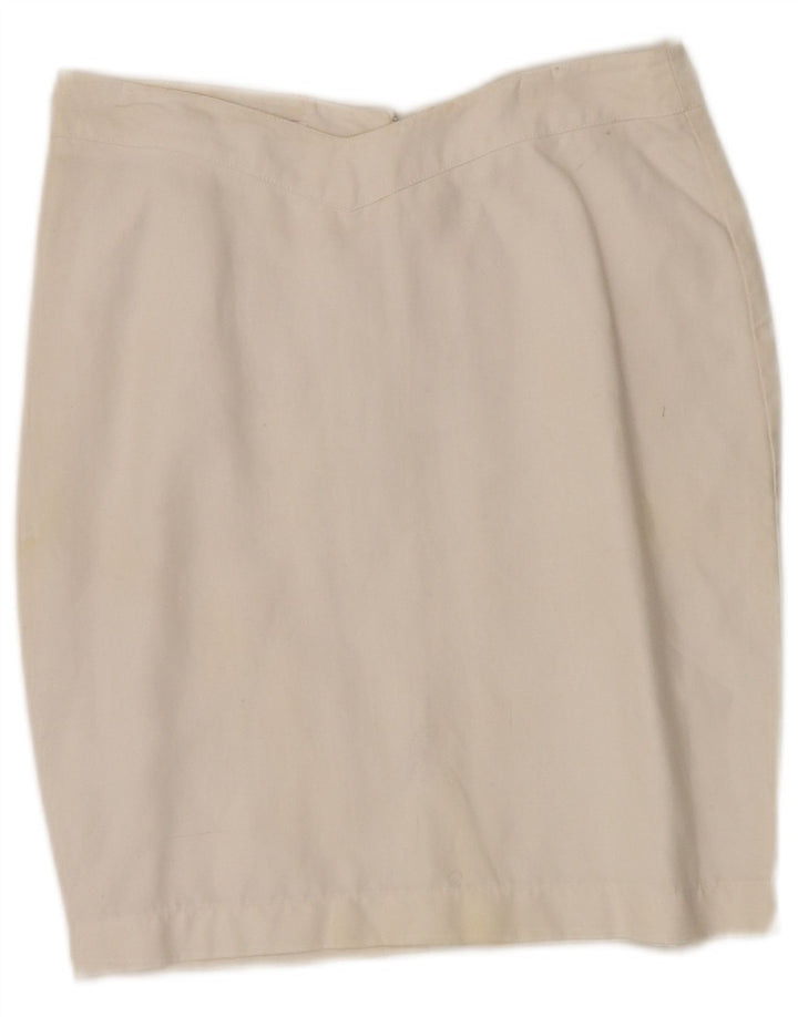 Byblos Jupe crayon femme IT 40 Small W28 Lin blanc