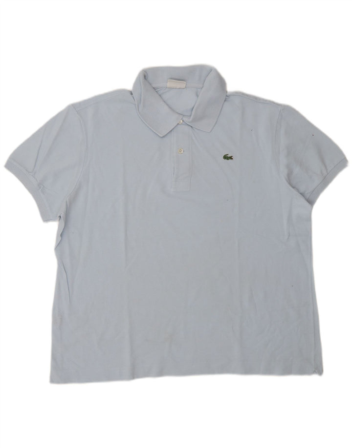 LACOSTE Polo Homme Taille 6 XL Bleu Coton