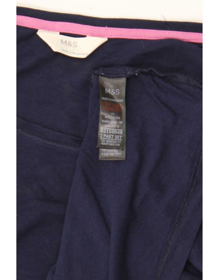 Marks & Spencer Haut à manches longues pour femme UK 44 Bleu marine moyen Coton