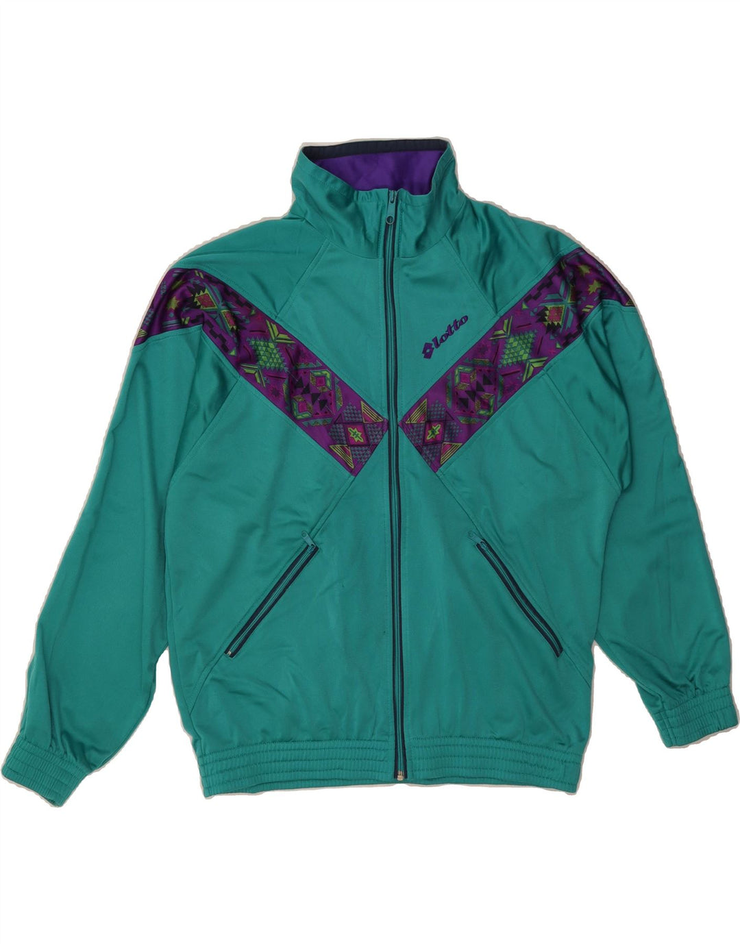 LOTTO Veste de Survêtement Homme Petit Vert Colourblock