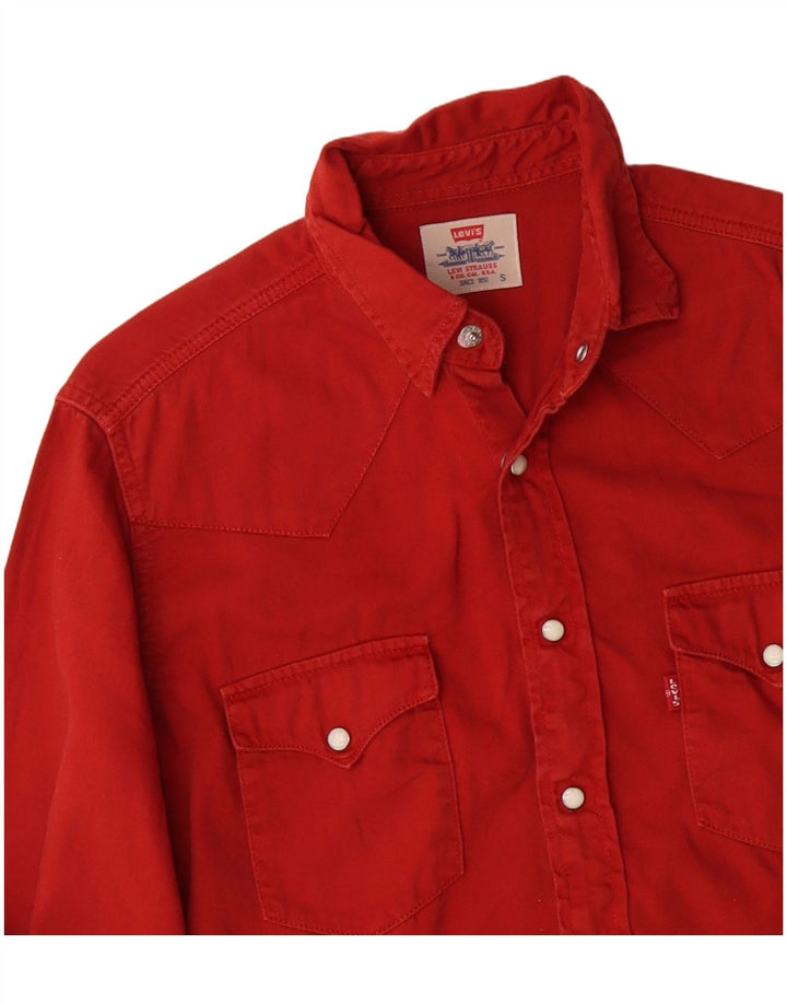LEVI'S Chemise Homme Small Rouge Coton