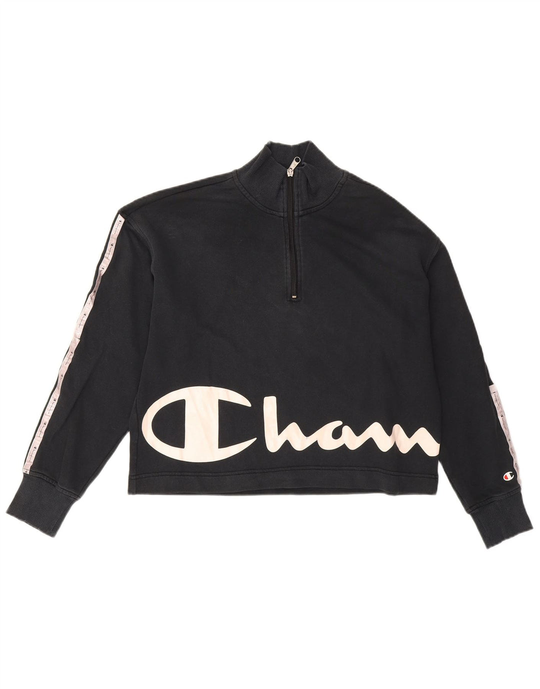 Champion Sweat-shirt graphique surdimensionné pour femme UK 16 Large Noir