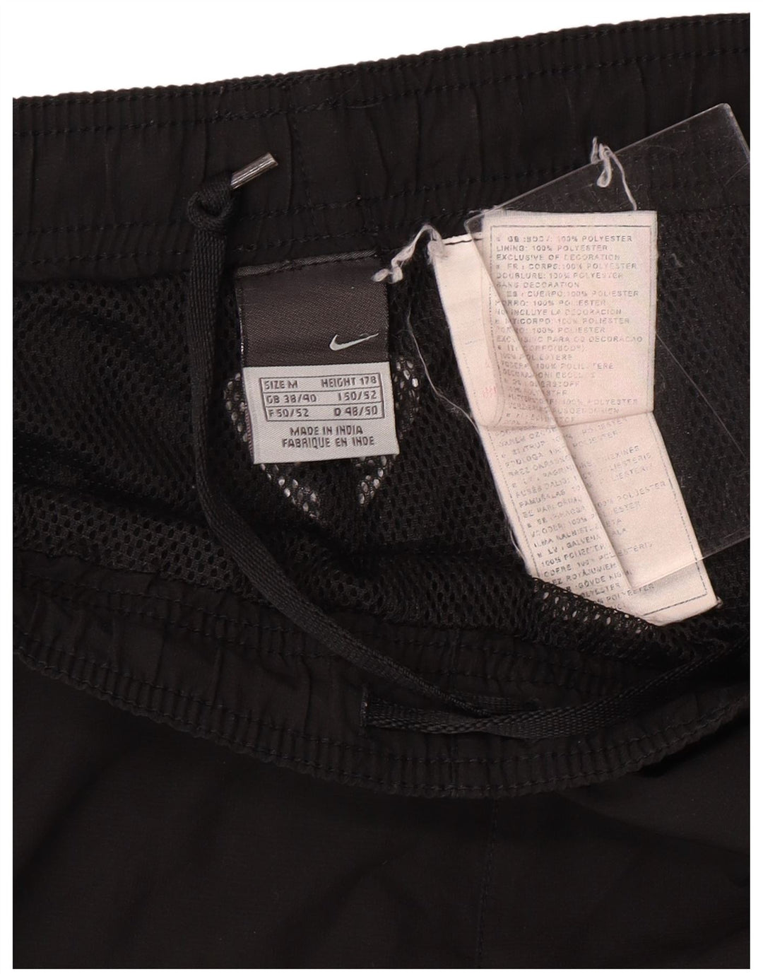 NIKE Pantalon de survêtement pour hommes UK 38/40 Polyester noir moyen