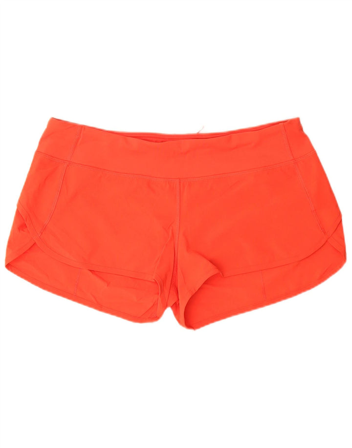 Lululemon Short de sport pour femme US 10 Large Orange Polyester