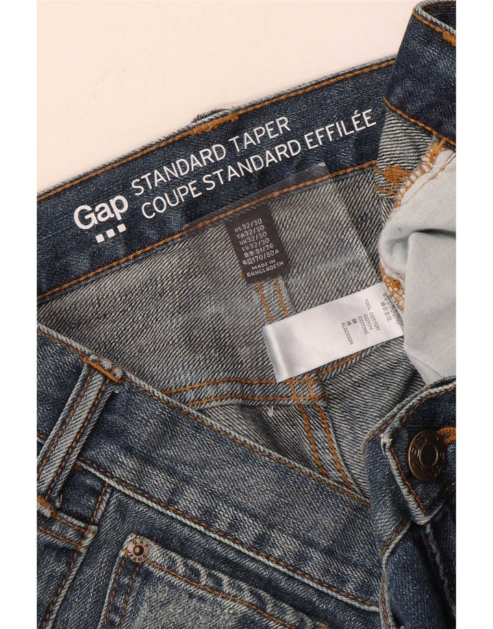 Gap Jean fuselé standard vieilli pour homme W32 L30 en coton bleu