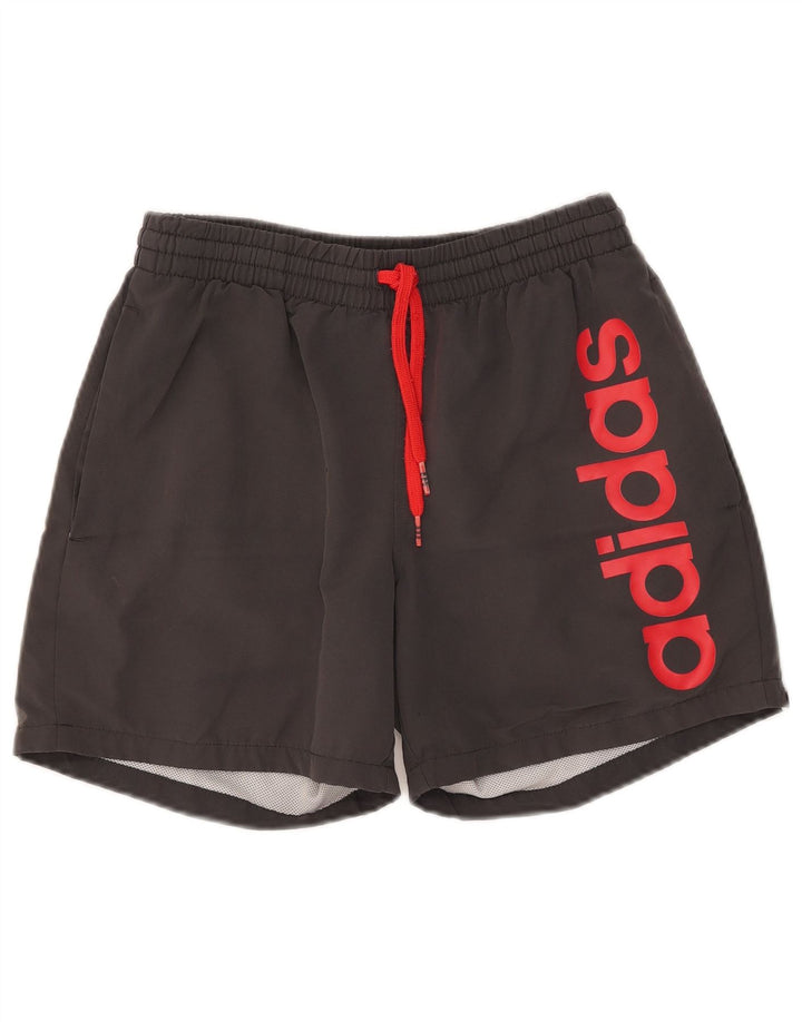 Adidas Short de sport Climalite Graphic pour homme, petit, gris, polyester