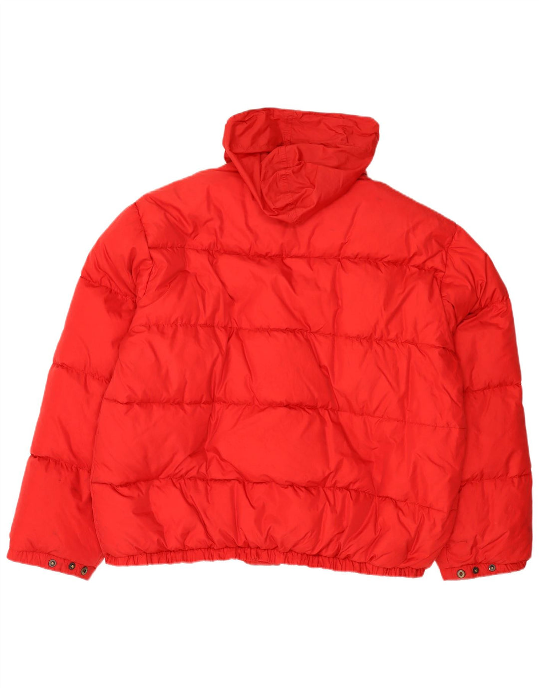 veste rembourrée à capuche vintage pour homme UK 40 Grand Polyamide Rouge