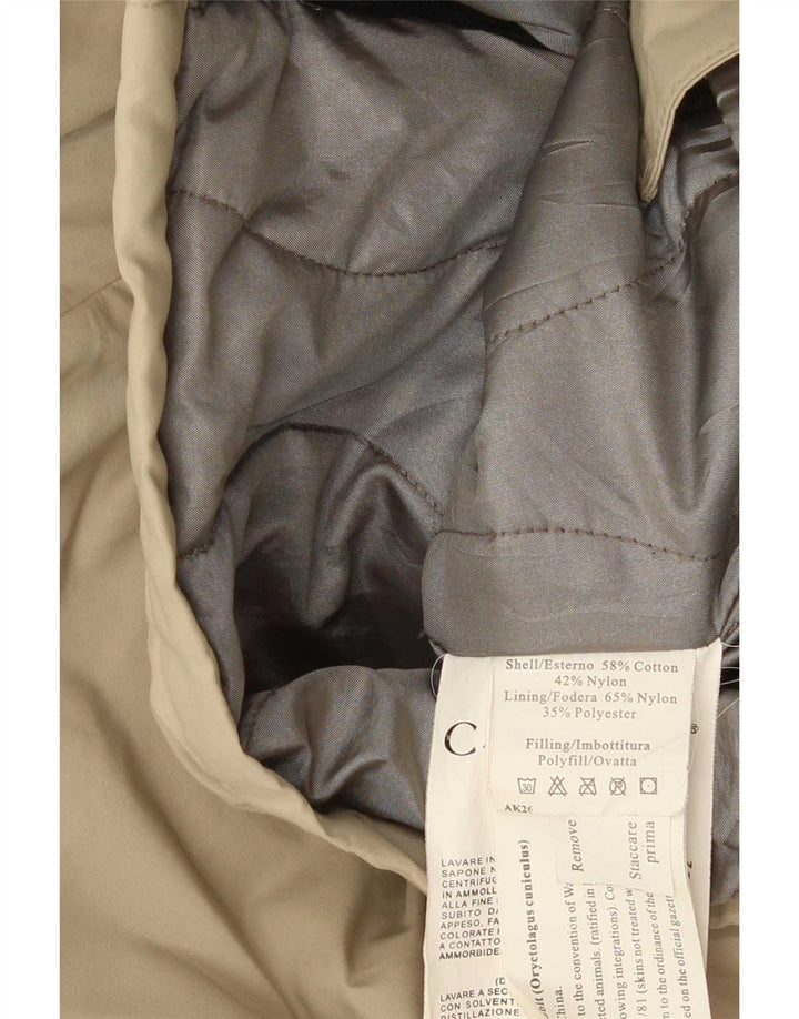 Manteau matelassé à capuche pour hommes Canadiens IT 48 coton beige moyen