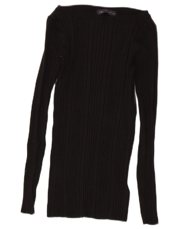 Marks & Spencer Haut à épaules dénudées pour femme UK 8 Small Noir Viscose