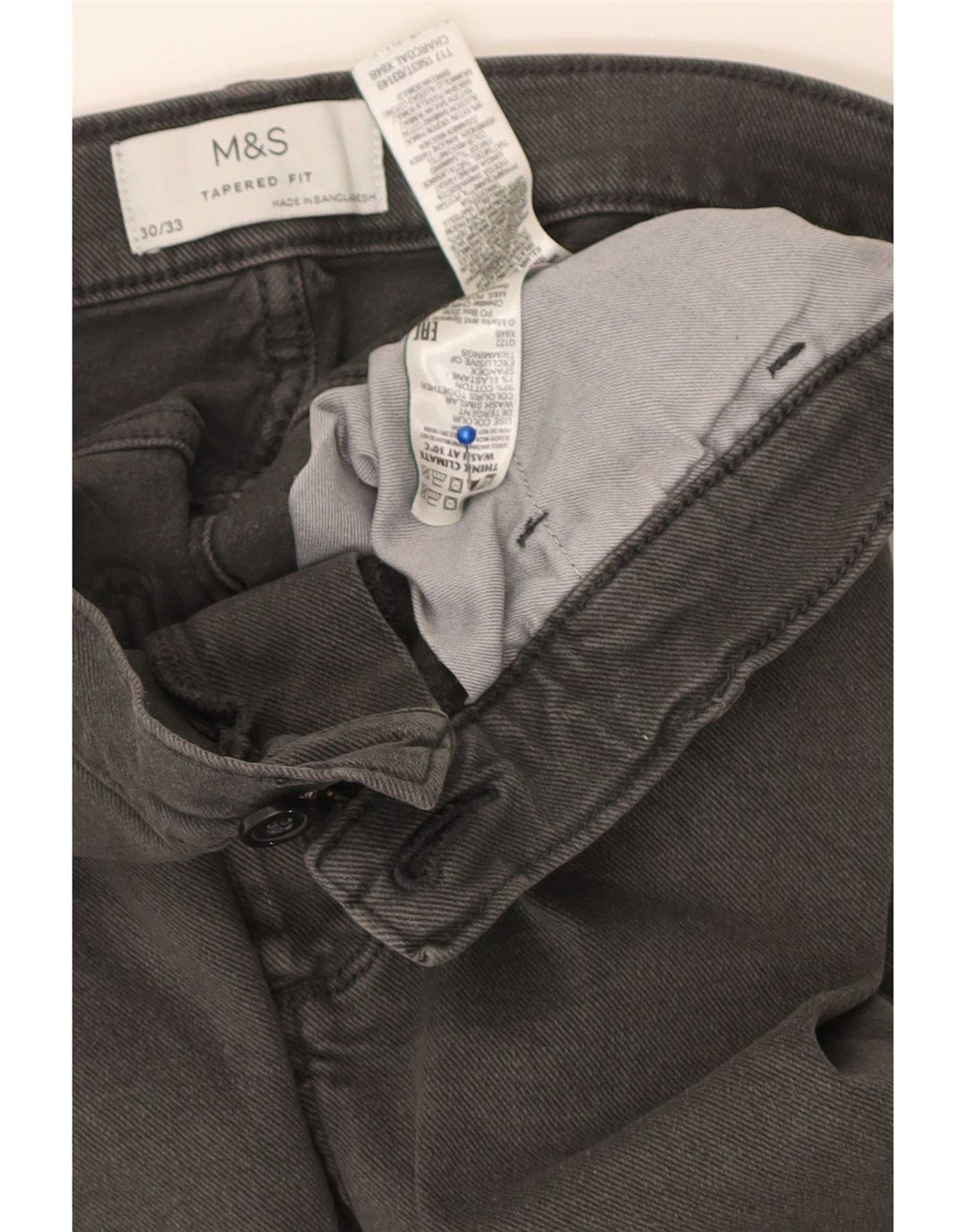 Marks & Spencer Jean fuselé homme W30 L33 gris coton