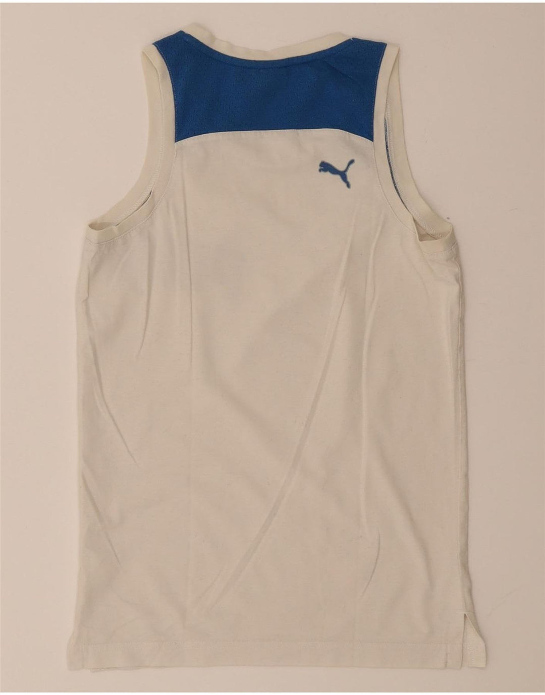 Puma Débardeur Graphic XS Homme Blanc Colorblock