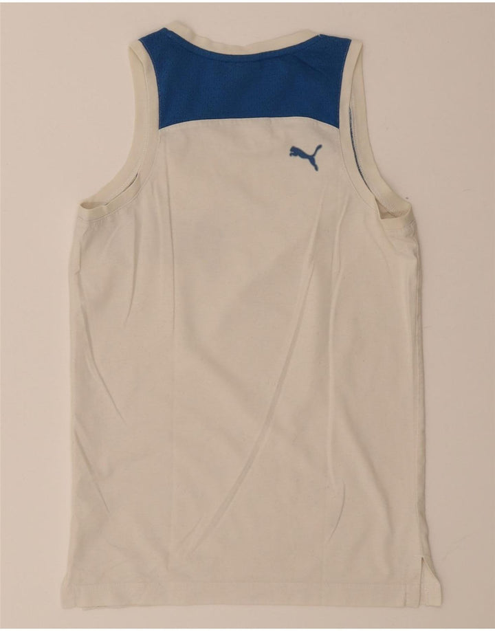 Puma Débardeur Graphic XS Homme Blanc Colorblock
