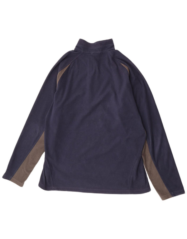 The North Face Pull polaire à col zippé pour homme XL Bleu marine Colourblock