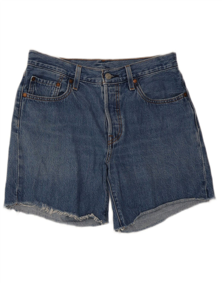 Levi's Short en Jean 501 Femme W27 Petit Bleu Coton
