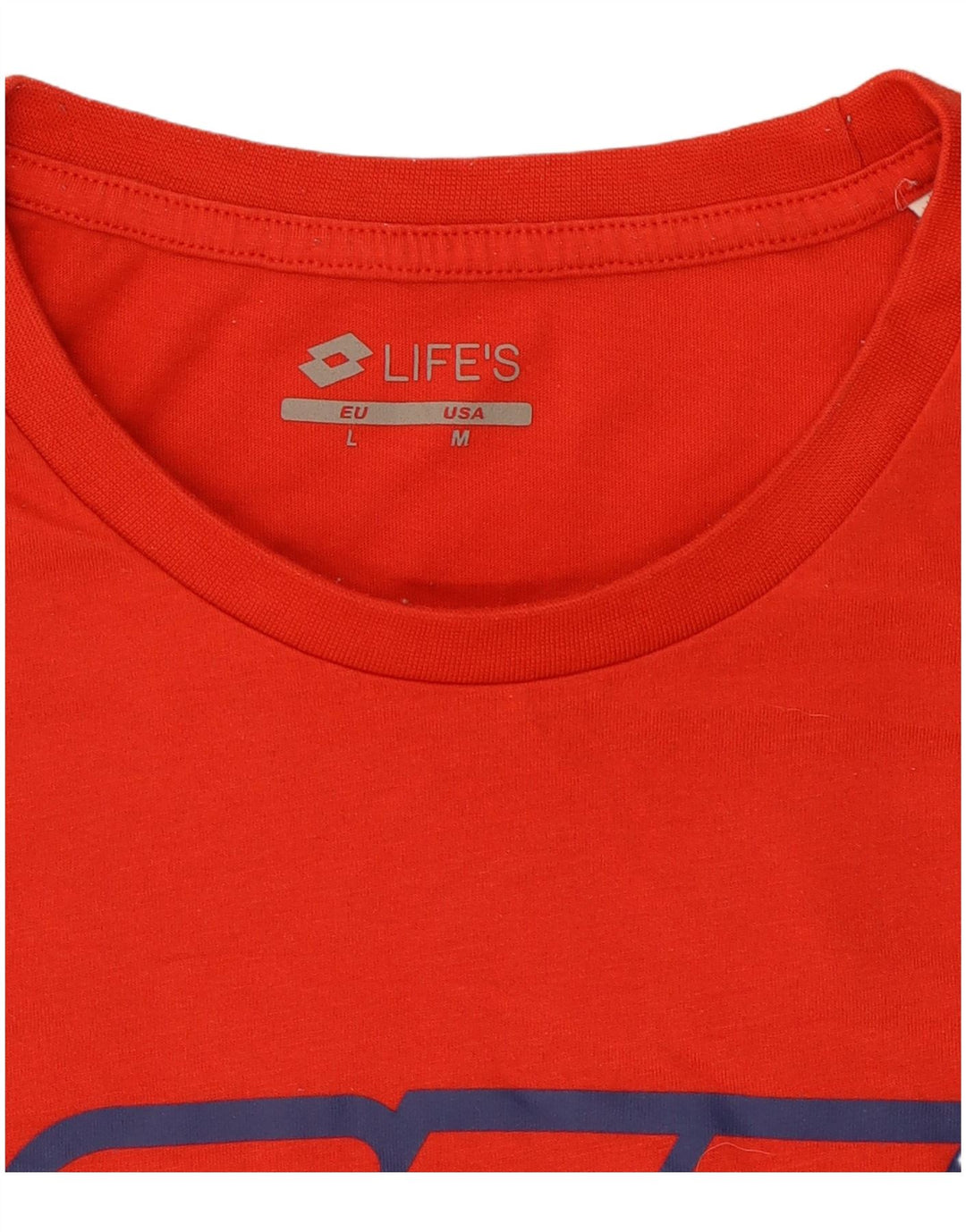 Lotto T-Shirt Graphique Homme Rouge Moyen