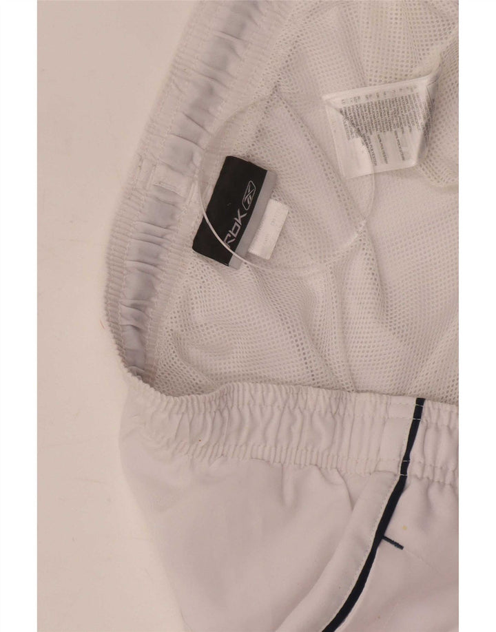 Reebok Short de sport homme grand blanc polyester