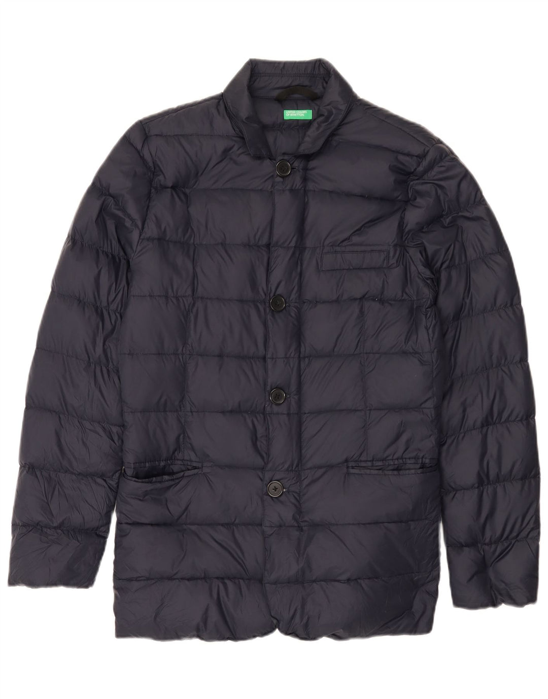Benetton Veste Rembourrée IT 44 XS Bleu Marine Polyamide