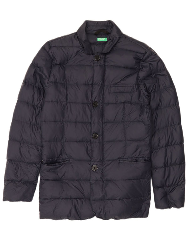 Benetton Veste Rembourrée IT 44 XS Bleu Marine Polyamide