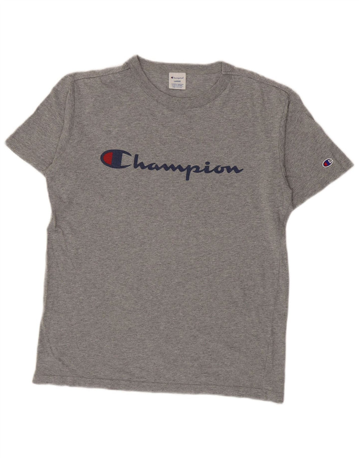 Champion T-Shirt Graphique Homme Grand Gris Moucheté