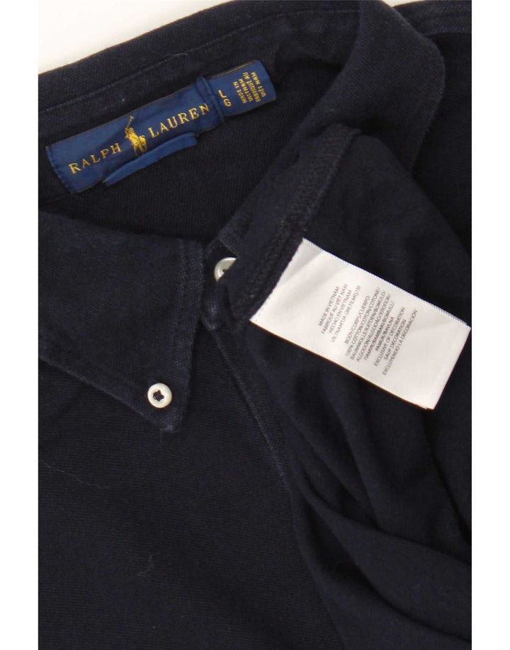 Ralph Lauren Chemise Homme Large Bleu Marine Coton
