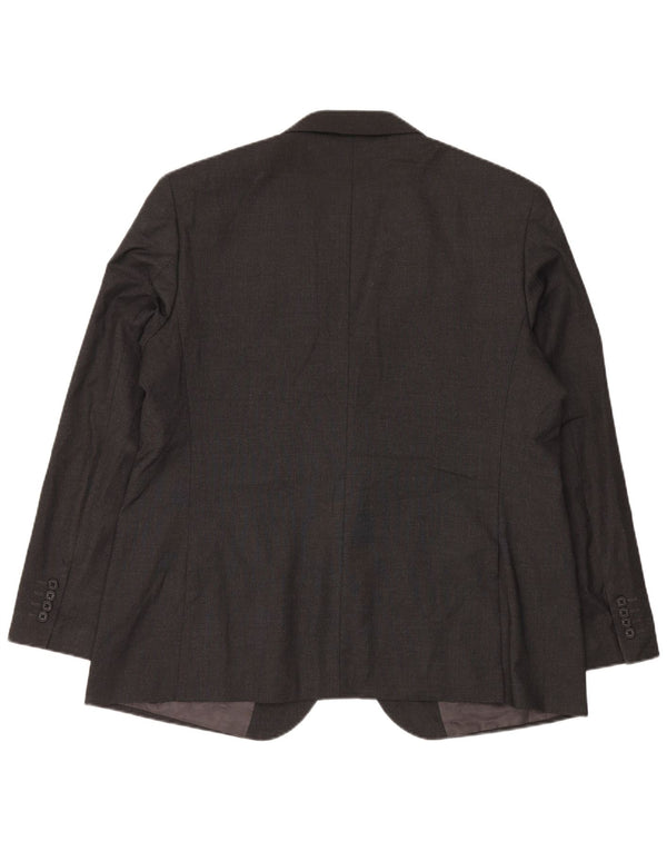 Marks & Spencer Veste blazer à 2 boutons pour homme UK 46 3XL Gris Polyester