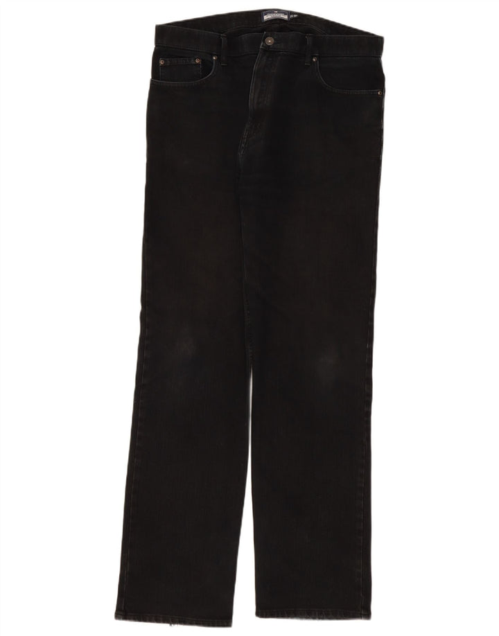 Marks & Spencer Jean droit Blue Harbor homme W36 L33 coton noir