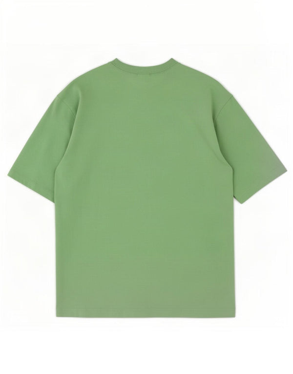 Adidas T-shirt surdimensionné pour femme UK 6 XS Vert Coton