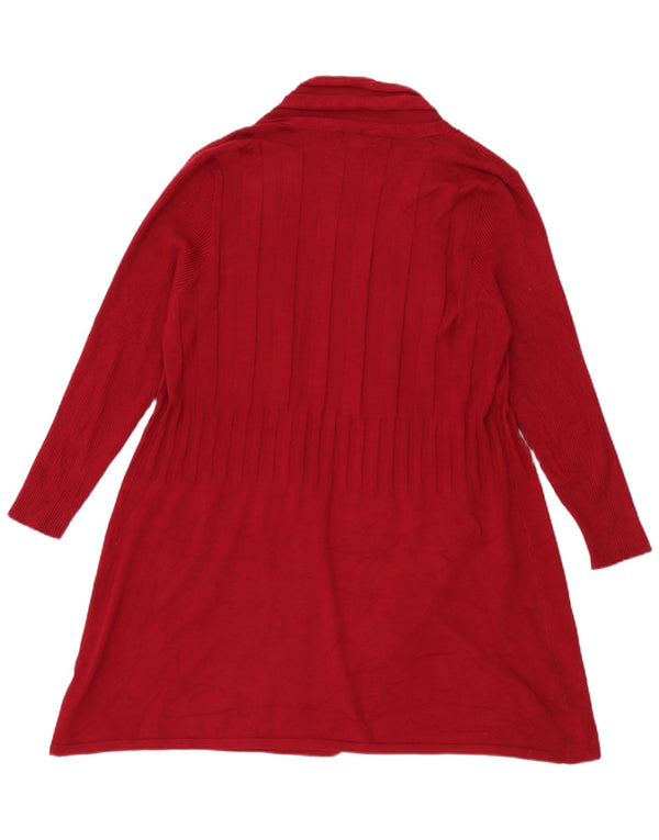 Marks & Spencer Pull cardigan long autographe pour femme UK 10 Small Rouge
