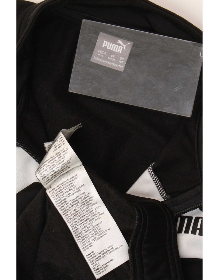 Puma Veste de Survêtement Garçon 11-12 ans Noir Colorblock Polyester