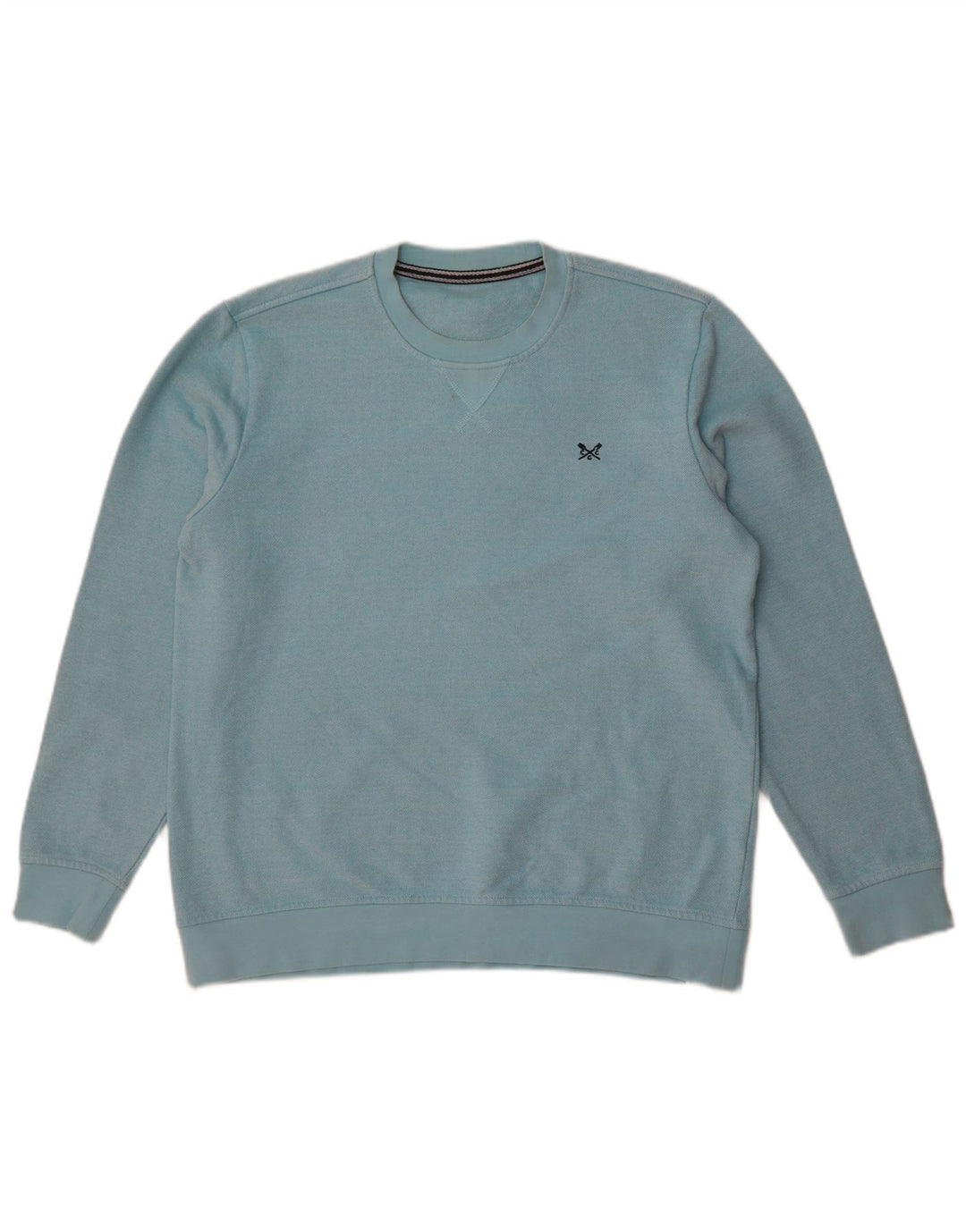 Crew Clothing Sweat-Shirt Homme Bleu Moyen Coton