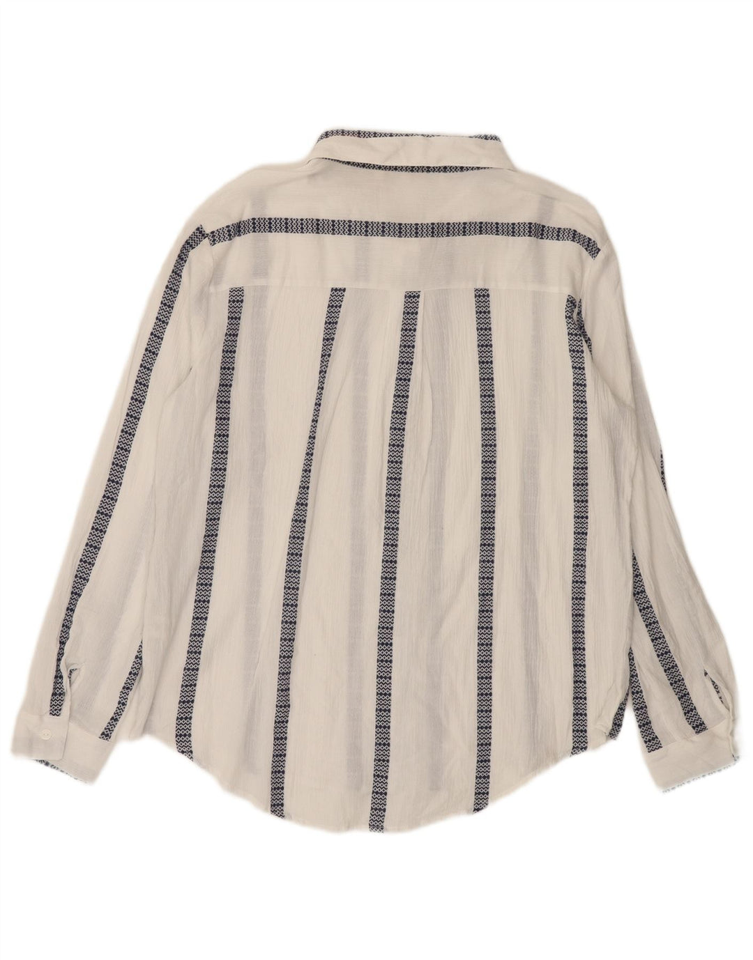 BKE Chemise Femme UK 16 Grand Coton Rayé Blanc